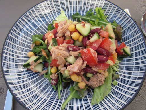 Peulvruchten salade met tonijn